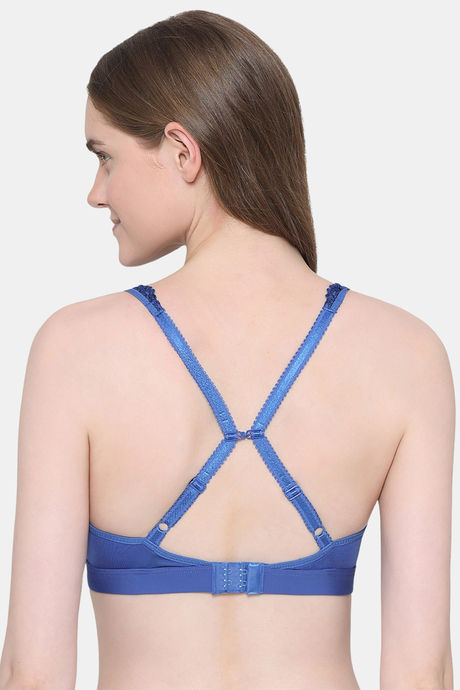 Wacoal Single Layered 3/4Th Coverage Lace Bra - Dark Blue — image 3